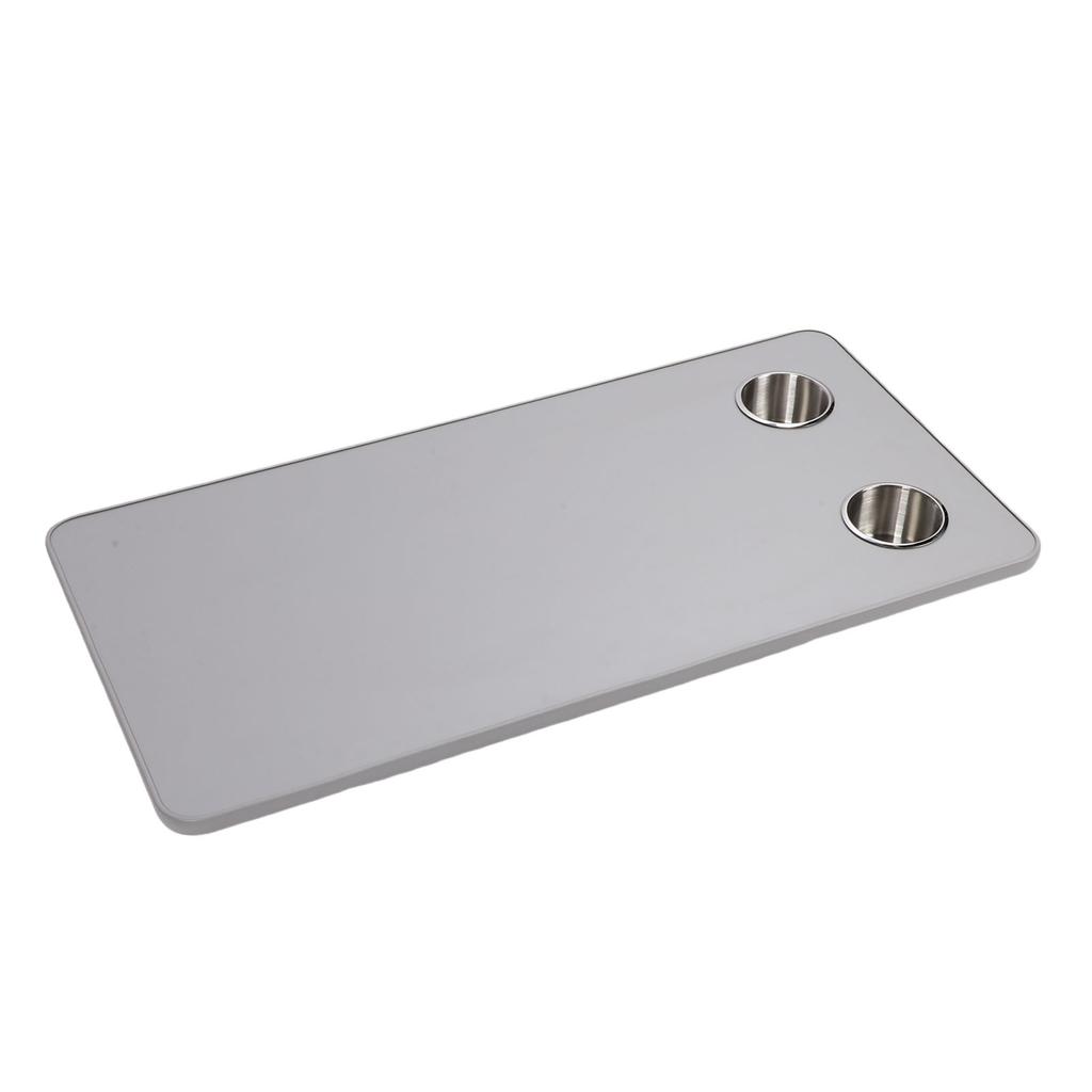 RV Table Top Replacement with 2 Cup Holders 31.49x15.74in Solid Wood Boat Table Top Panel for Trailer Motorhome Yacht