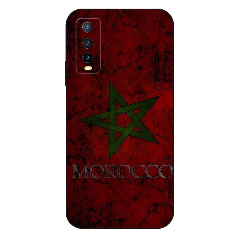 Morocco Flag Phone Case For VIVO Y31 IQOO U5 U5x 9 V21e V23 Y31s Y73 X60 X70 X80 Y33s Y21 Y76 Y15s T1 Pro Plus Cover