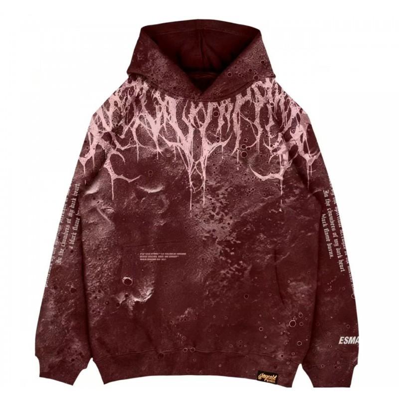 Unisex Hooded Pullover Sweatshirt With 3D Digital Print Streetwear Hip Hop Style Loose Fit Long Sleeve