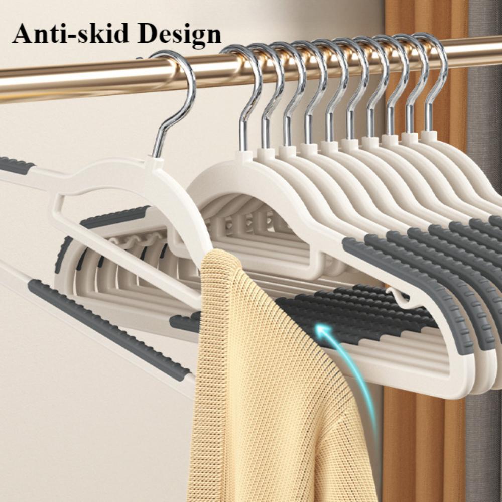 Clothes Hanger Household Anti Slip Clothes Hanger Shoulder Angle Drying Rack Space-saving Wardrobe Wrinkle Free Organizer Rack