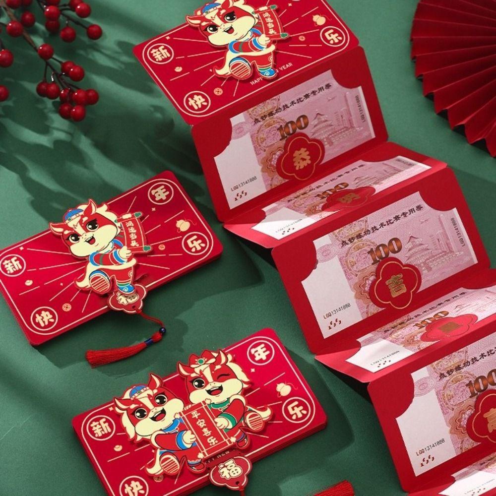 Traditionelles Neujahrsgeldbeutel 2026 Jahr des Pferdes Glücksgeldbeutel Frühlingsfest