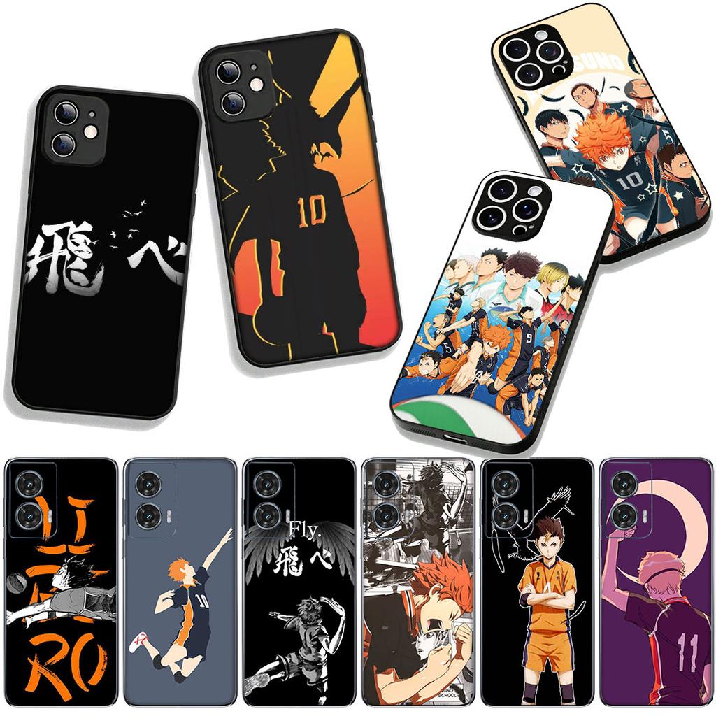 Handyhülle Anime Haikyuus Hinata Attacks Hülle für Apple iPhone 16 15 14 Plus 13 12 Mini 17 Pro Max + ProMax 16E Air 15+ Hülle