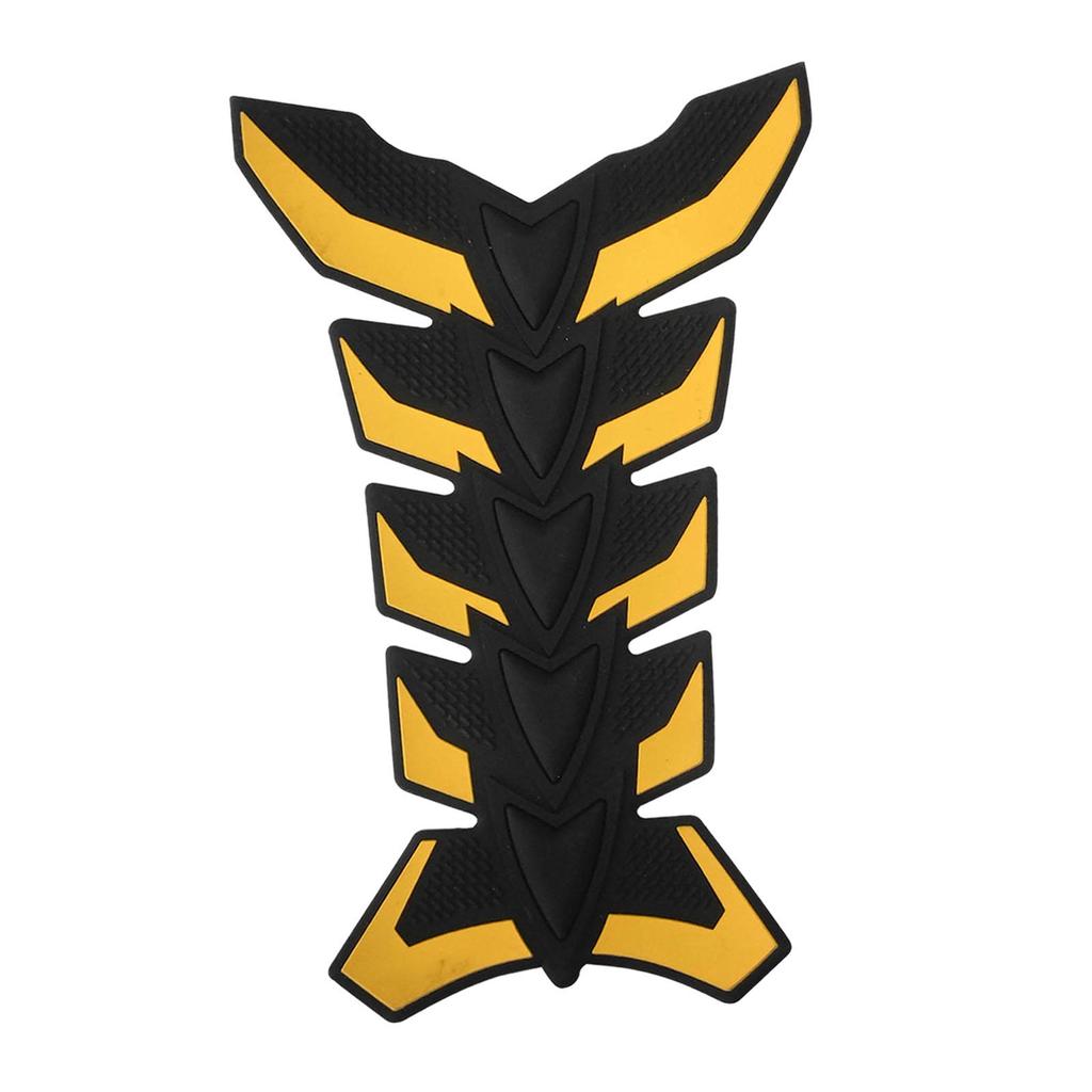 Generic Motorcycle Gas Tank Protector Pad Fuel Tank Cap Sticker 3D Rubber Fuel Tank Fishbone Sticker Universal Oil Tank Sticker