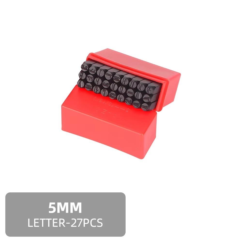 3-12.5 mm Digital Letter Stamp With Plastic Case Letter Stamp Punch Tools Leather Steel Punch