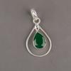Green Onyx Gemstone 925 Sterling Silver Jewelry Handmade Pendant 1.60" For Gift PP-3-16
