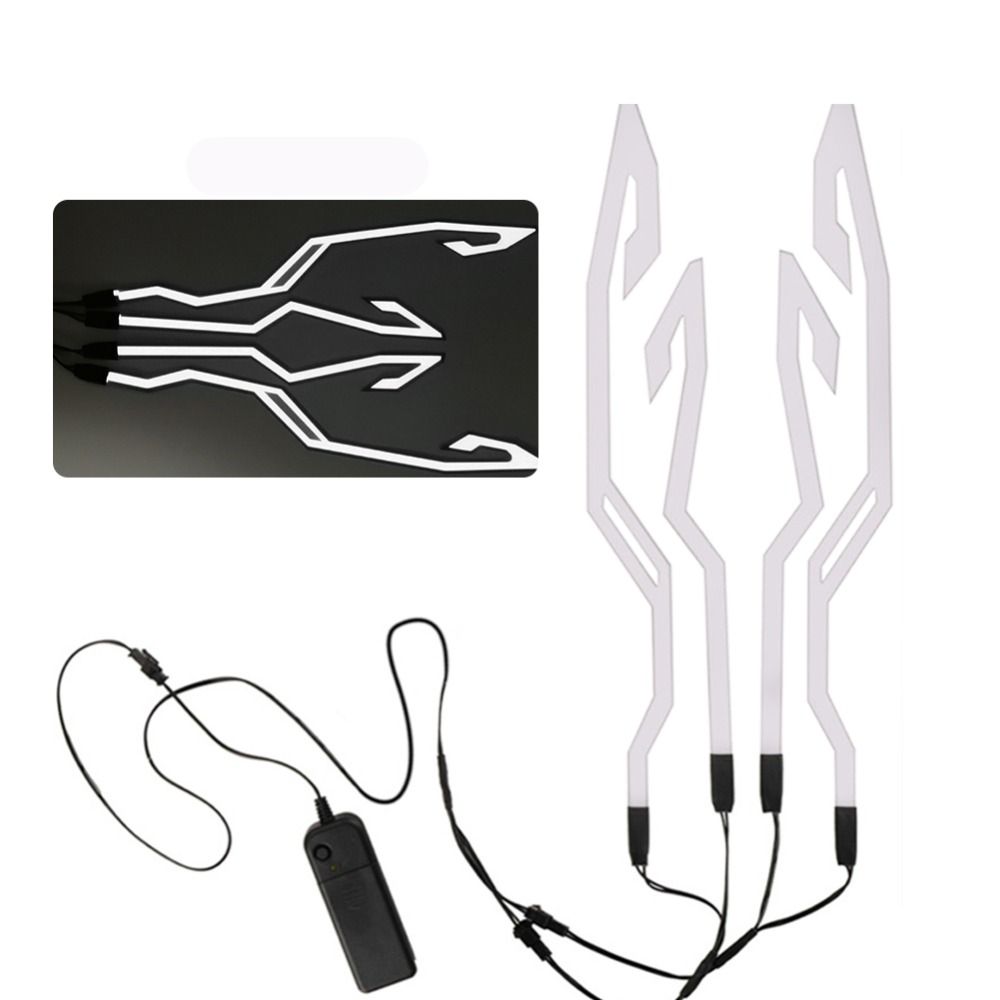 Vodotěsný helmový pásek EL Samolepka LED Studené světlo Výstražná světla Motocykl Kolo