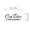"With God, All Things Are Possible" Motorcycle & Truck Window Decal Sticker