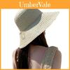 Raffia Straw Hat With Wide Brim For Sun Protection And Breathability Summer Beach Wear