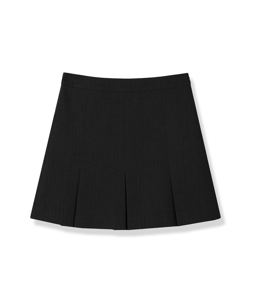 AVANDRESS Jaya Pleats Mini Skirt Black