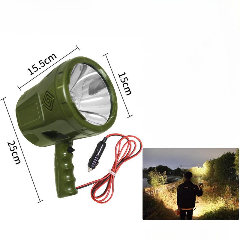 

Внешняя галогенная лампа 209D, 12 В, уличный мощный фонарик, 65 Вт, желтый галогенный ручной прожектор 100W