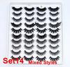 8/20 párov 15-20 mm prírodné 3D umelé mihalnice Makeup Kit Mink Lashes Predlžovanie norkových mihalníc