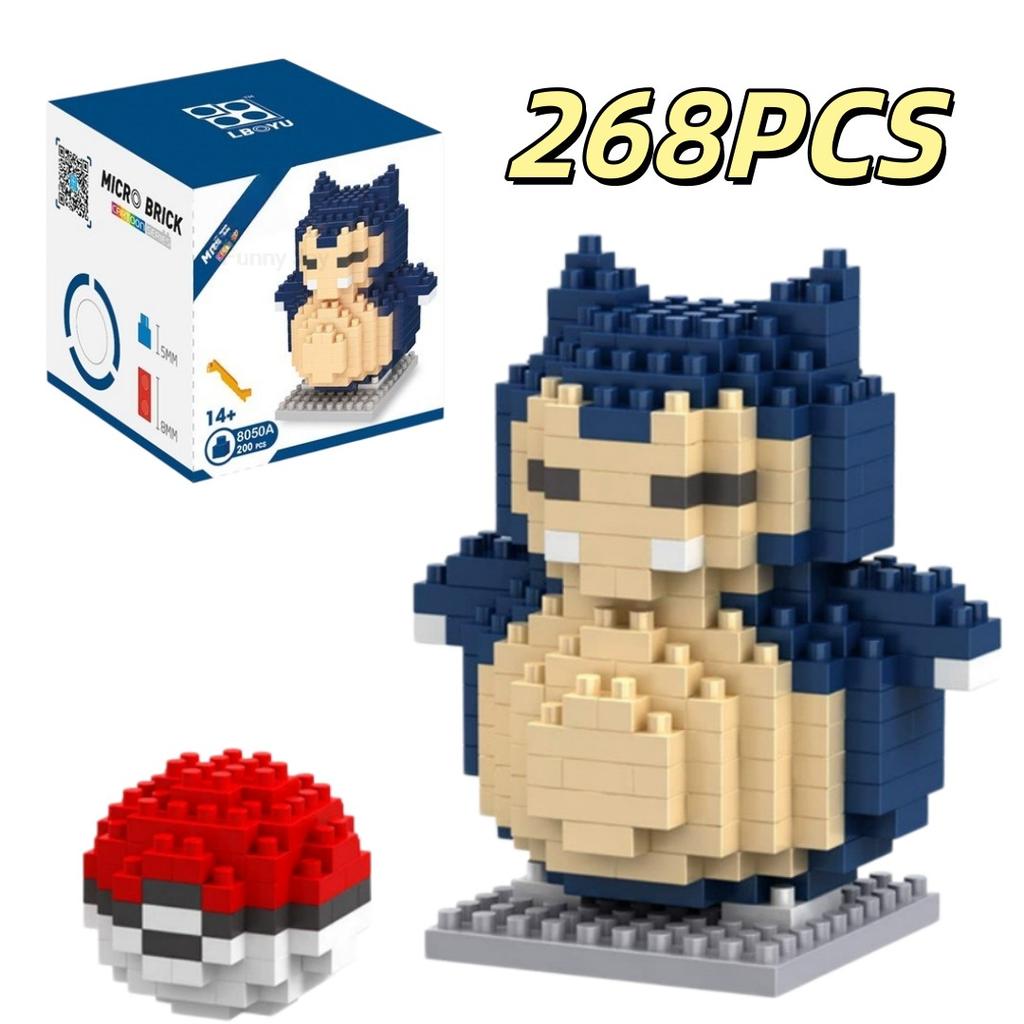61 Style Funny Building Blocks Assembly Anime Picachu Charizard Doll Blastoise Bulbasaur Gengar Bricks Toy for Kid