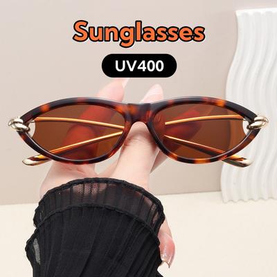 New Cat Eye Sunglasses for Women Men Retro Elegant UV Resistant Glasses for Fishing Driving Stage Performances