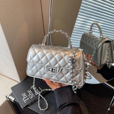 Rhombus Chain Bag Women's Shoulder Messenger Bag Summer New Niche Design Handbag