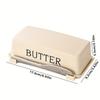 Butterdose mit Messer - Lebensmittelgeeignet Leicht zu reinigen Arbeitsplatten Butter & Schneider Restaurantgebrauch Neuartiges Design Butteraufbewahrung