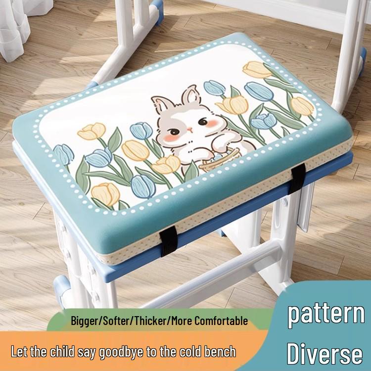 Student & Dorm Seat Cushion - Comfortable, Dual-Use Square Stool Cushion for All Seasons
