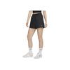 Nike Sportswear Mid-Rise Solid Color Lace-Up Casual Shorts Women Shorts Black White FV7558-010