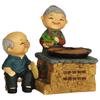 Vintage Elderly Couple Resins Statue Figurine Weddings Valentines Day Gift for Couples and Home Decors Enthusiasts