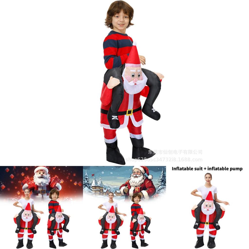 Christmas Santa Claus Inflatable Costume For Holiday Parties Adults Kids