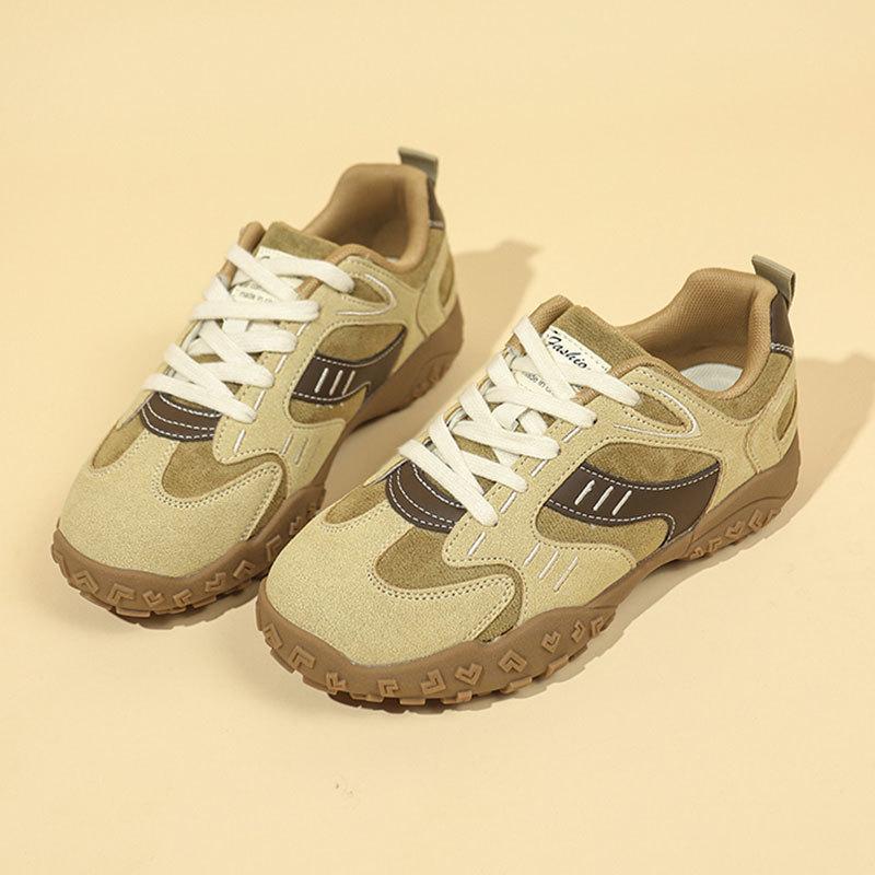 Thick-soled heightening Ah Gan shoes women's dad casual sports shoes women's spring new fashion retro German training shoes