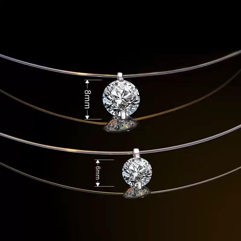 S925 Sterling Silver Mermaid s Tear Pendant Necklace - Simple, Versatile Clavicle Jewelry 925 Silver