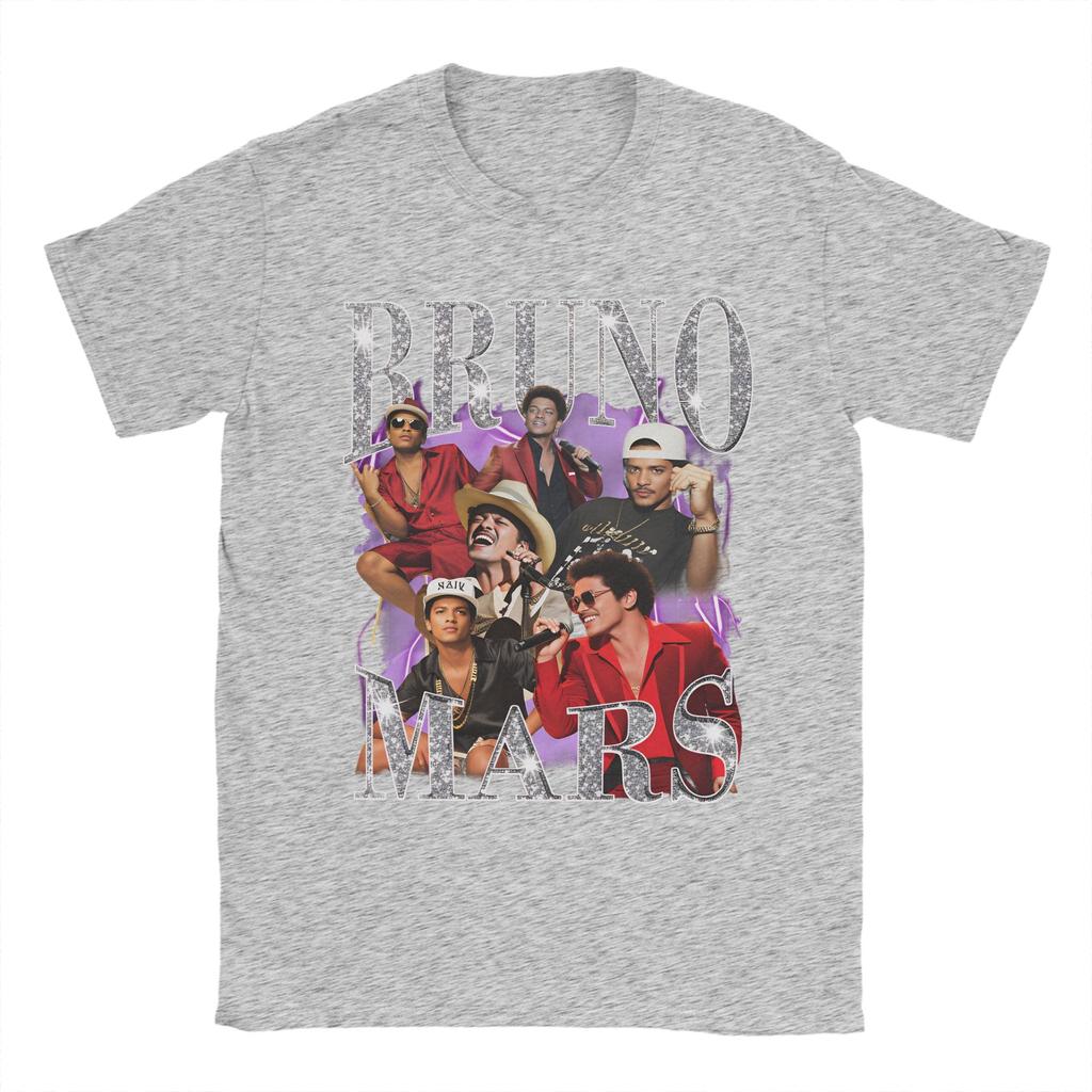 Bruno Mars Vintage Tričko Plážové Hippie Trička Pánské 100% Bavlna Kulatý Výstřih Velké Velikosti 5XL Oblečení Krátký Rukáv Vintage Topy
