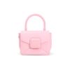 New CHARLES&KEITH Polyurethane Portable One Shoulder Small Square Bag Medium Size Women's White/Light Pink/Green CK2-50151254