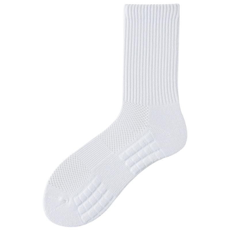 Men's Spring and Autumn Mesh Socks, Black and White Socks, Anti-drop and Sweat-absorbing Towel Socks