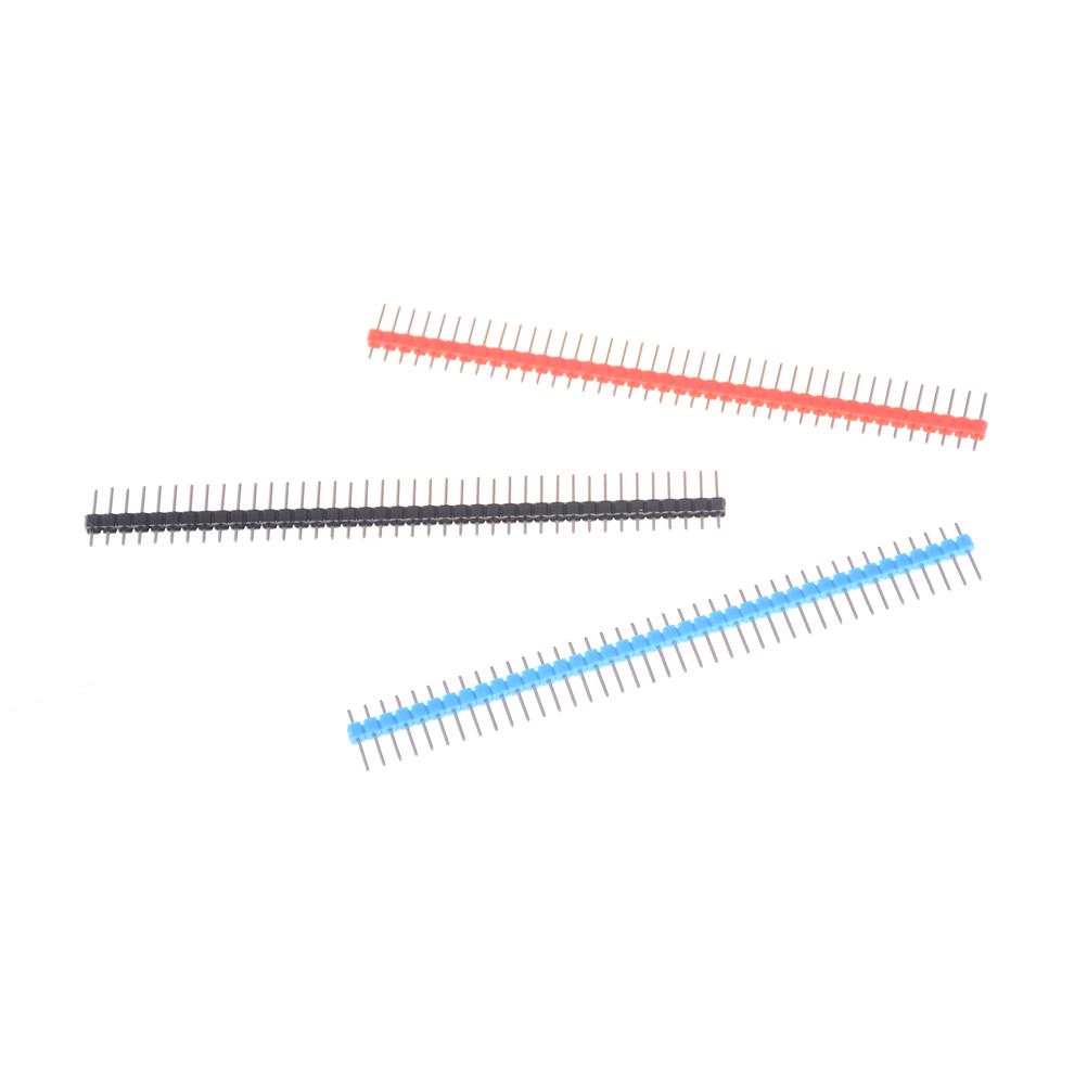 10Pcs 40 Pin 1X40 Single Row Header Pin Male 2.54 Frangible Connector ...