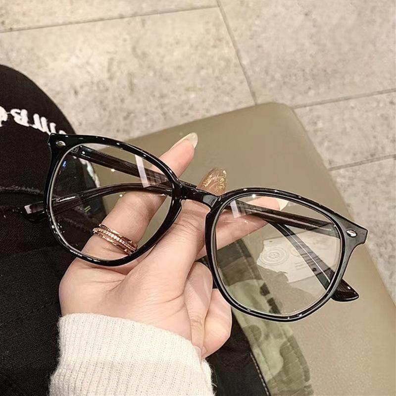 

Прозрачные компьютерные очки с большой оправой для женщин и мужчин, с защитой от синего света, многоугольные квадратные очки, оптические очки чёрный