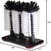 3PCS Bottle Cleaning Brush Set With Suction Base Long Handle Bristle Brush Heads For Glass Beer Cup Water Bottle Washer Kit