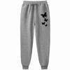 Fashion Letter Printing Joggers Autumn Winter Drawstring Casual Pants Fleece Sweatpants Workout Running Gym Fitness