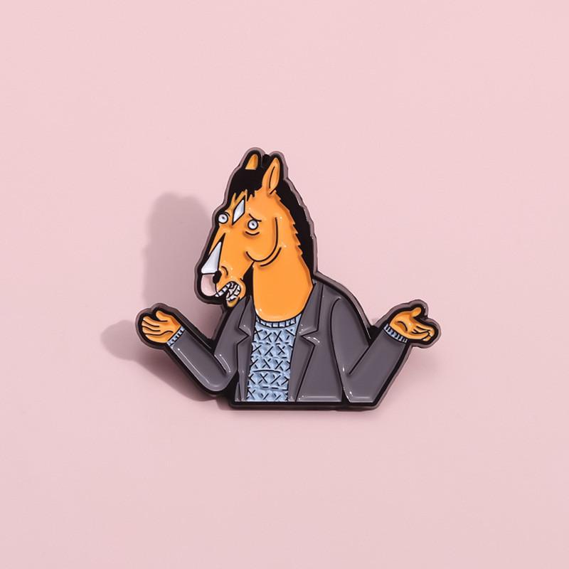 Stylish Animal Brooch In Quirky Horsehead Design Ideal For Fashion Enthusiasts