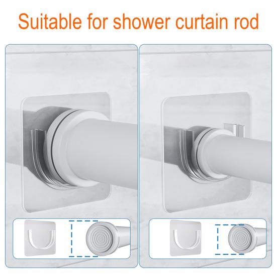 12/24Pcs Shower Rod Holder with Strong Easy to Install Shower Strong Load-Bearing Waterproof Curtain Rod