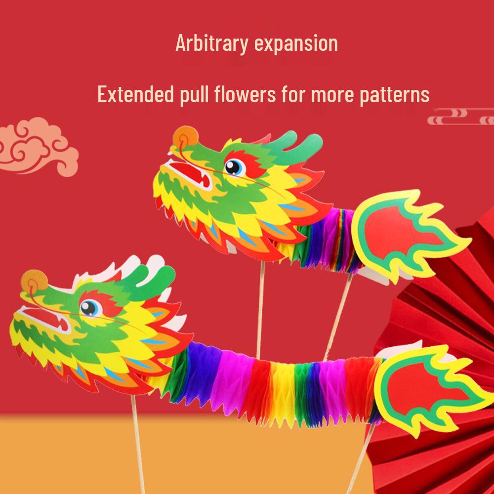 Chinese Dragon Dance Wedding Photo Props DIY Kit for Kids