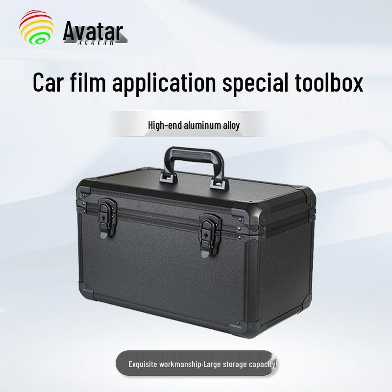 

Portable Car Film Application Toolbox with Movable Dividers Black Tool Box (No Tools, No Dividers)