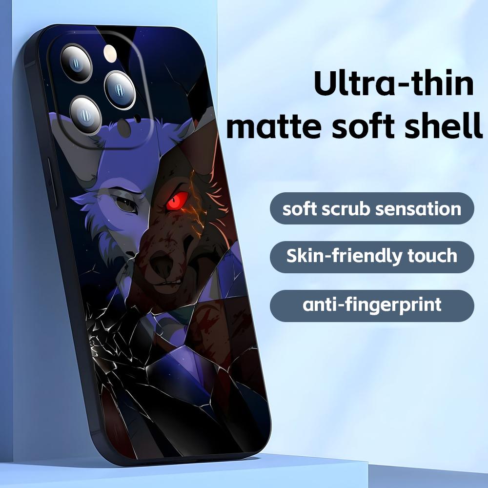 BEASTARS Telefoonhoesje Voor iPhone17 16 16e 15 14 13 12 11 Plus Mini Pro Max Zwart Zacht Schokbestendig Hoesje