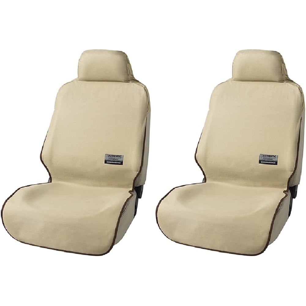 Bonform FineTex Seat Covers Beige Front Seats 2-Piece Set for Light/Standard Cars