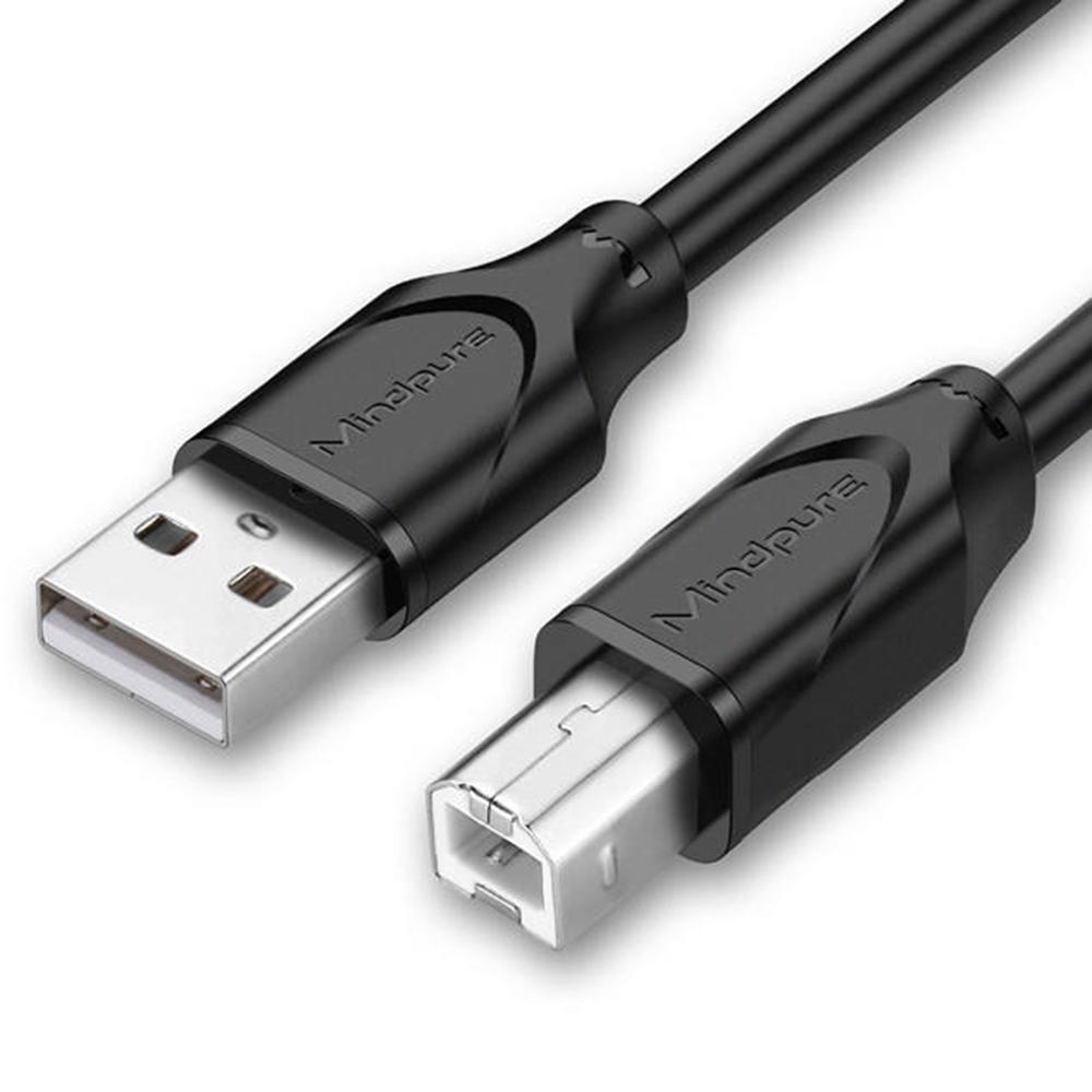 

MINDPURE US002 1.5m USB2.0 Male to Square USB Type-B Male Printer Cable Computer Printing Connection Cord Black