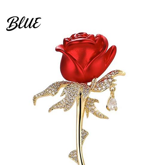Lapel Pin For Suits Rose Brooch 3D Design Multi-Functional Safety