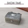 Vintage Flower Metal Jewelry Box Dustproof Ring Trinket Storage  Christmas Gift