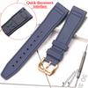Rubber Silicone Watch Strap for IWC Pilot's Band Quick Release Bracelet Fluororubber Watchband