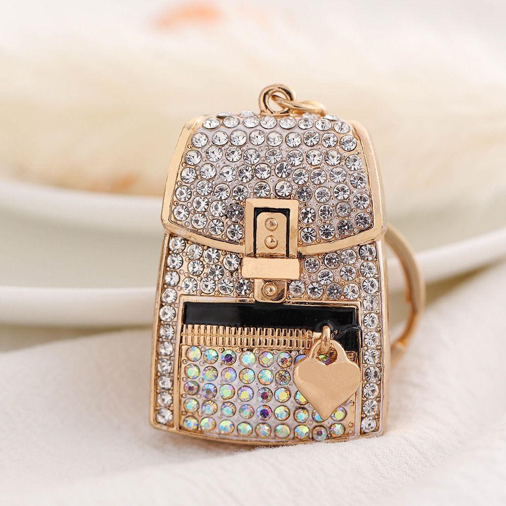 Fully-jewelled Car Key Pendant Color Mixing Bag Accessories Pendant  Bag Decoration