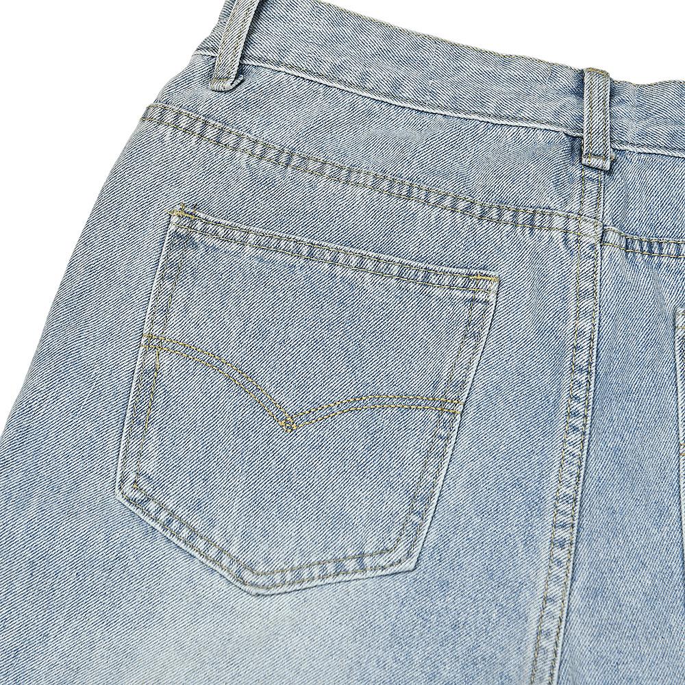 Original Tag GA Washed Distressed Patchwork Flare Jeans
