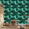 Watercolor Galaxy Sea and Mint Wallpaper for Living Room and Bedroom 50x1000