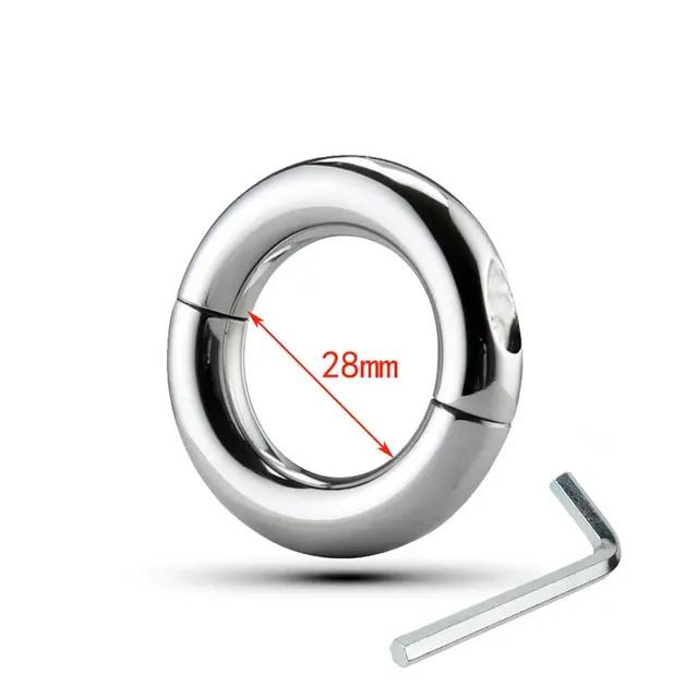 Stainless Steel Penis Ring Ball Stretcher Delay Lasting Metal Cock Ring Erotic Sex Shop Scrotum Restraint Rings Sex Toys for Men
