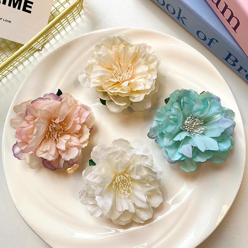 Böhmische Orchideenblüten Haarspange Romantische Braut Haarspangen Frauen Strand Hochzeit Urlaub Blume Pony Clip Haarnadel Haarschmuck