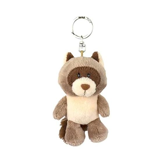 NICI Keyring Raccoon Dog 10cm Keychain Bean Bag