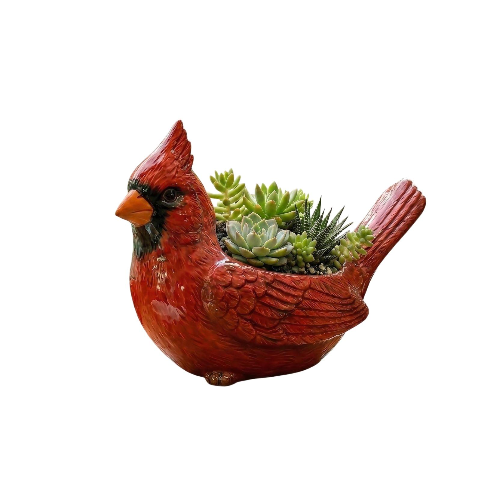 

Animal-shaped Plant Flowerpot, Beautiful Decorative Flowerpot One Size красный