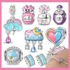Copper Weather Change Series Charms Sunny Rainy Rainbow Perfume Beads Fit Original Bracelet For Women Diy Fine Gift